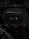 M-TAC Naszywka Kocie Oczy CAT EYES LASER Cut Czarno-żółto-niebieska Fluorescencyjna