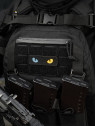 M-TAC Naszywka Kocie Oczy CAT EYES LASER Cut Czarno-żółto-niebieska Fluorescencyjna
