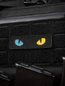 M-TAC Naszywka Kocie Oczy CAT EYES LASER Cut Czarno-żółto-niebieska Fluorescencyjna