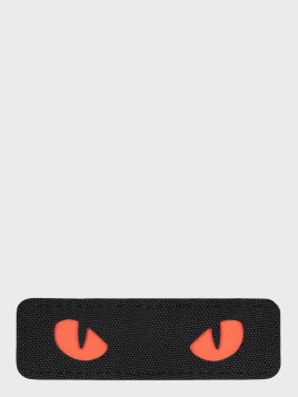 M-TAC Naszywka Kocie Oczy CAT EYES LASER Cut Czarno-czerwona Fluorescencyjna