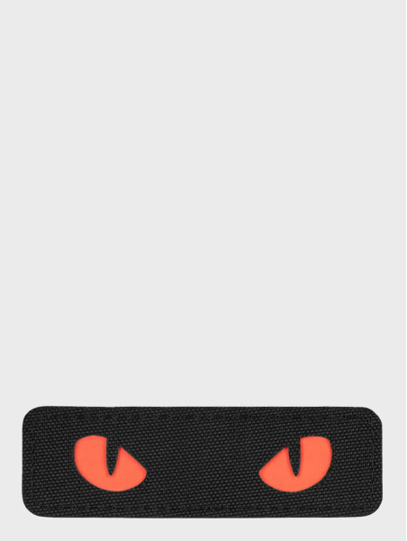 M-TAC Naszywka Kocie Oczy CAT EYES LASER Cut Czarno-czerwona Fluorescencyjna
