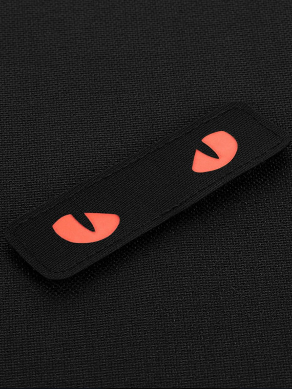 M-TAC Naszywka Kocie Oczy CAT EYES LASER Cut Czarno-czerwona Fluorescencyjna