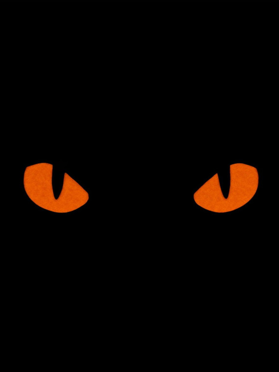 M-TAC Naszywka Kocie Oczy CAT EYES LASER Cut Czarno-czerwona Fluorescencyjna