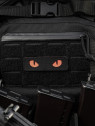 M-TAC Naszywka Kocie Oczy CAT EYES LASER Cut Czarno-czerwona Fluorescencyjna