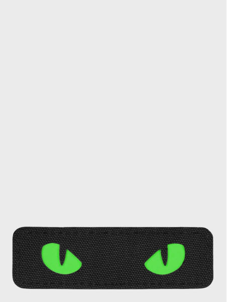 M-TAC Naszywka Kocie Oczy CAT EYES LASER Cut Czarno-zielona Fluorescencyjna
