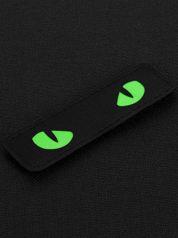 M-TAC Naszywka Kocie Oczy CAT EYES LASER Cut Czarno-zielona Fluorescencyjna