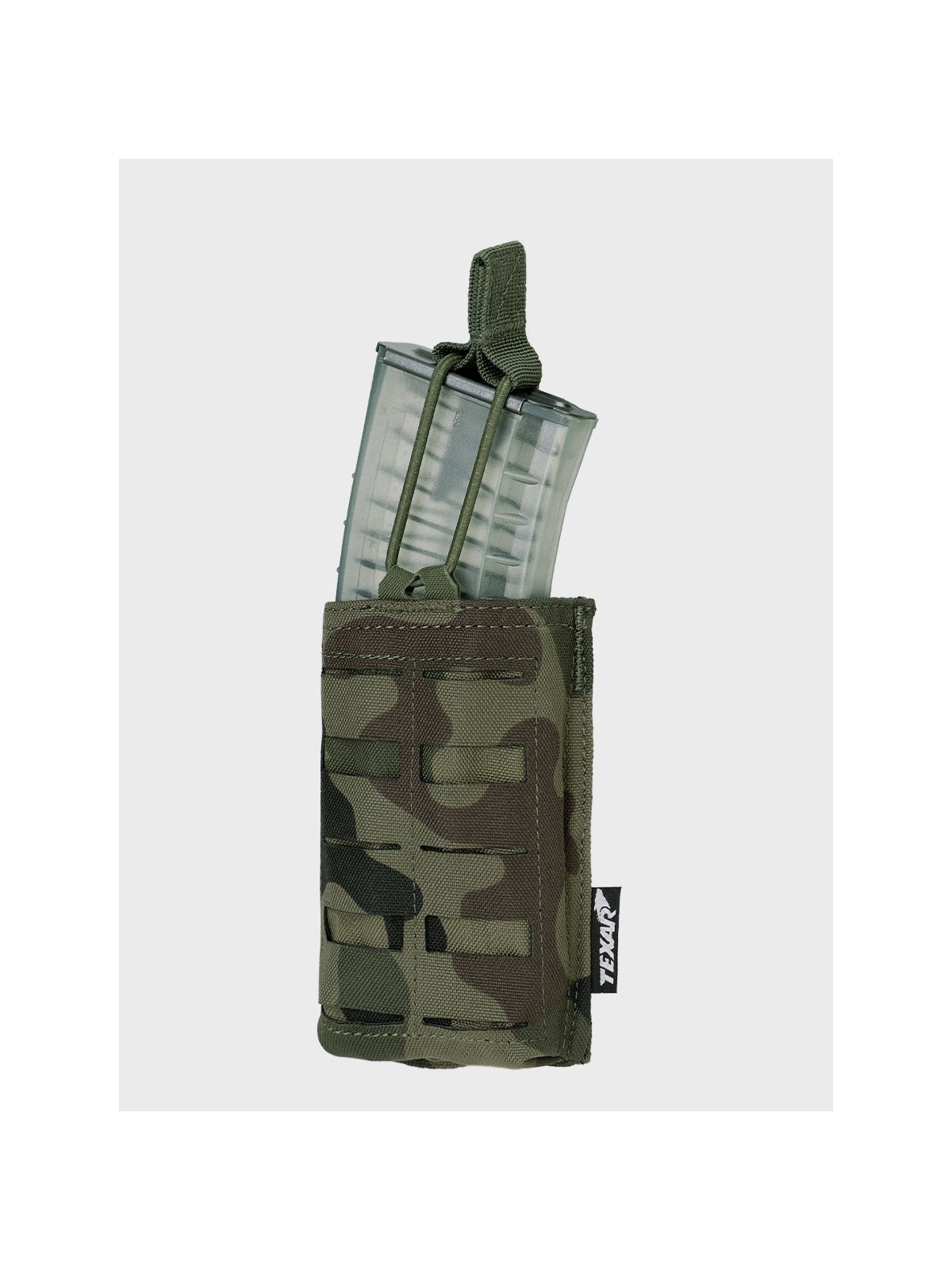 TEXAR Potrójna Ładownica na Magazynki Typu Open MAG 1 Molle PL Camo WZ.93