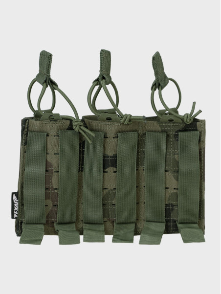 TEXAR Potrójna Ładownica na Magazynki Typu Open MAG 3 Molle PL Camo WZ.93 