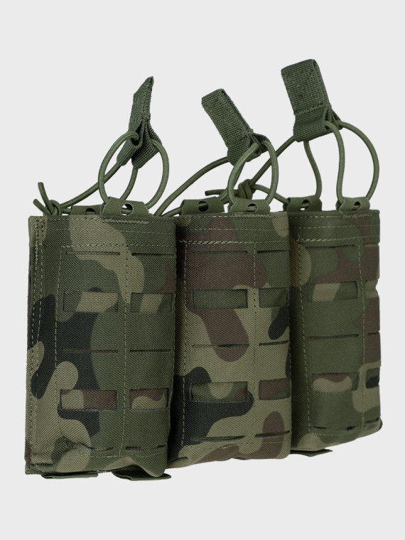 TEXAR Potrójna Ładownica na Magazynki Typu Open MAG 3 Molle PL Camo WZ.93 