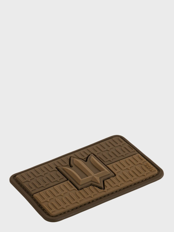 M-TAC Naszywka 3D flaga Ukrainy z trójzębem PVC Coyote