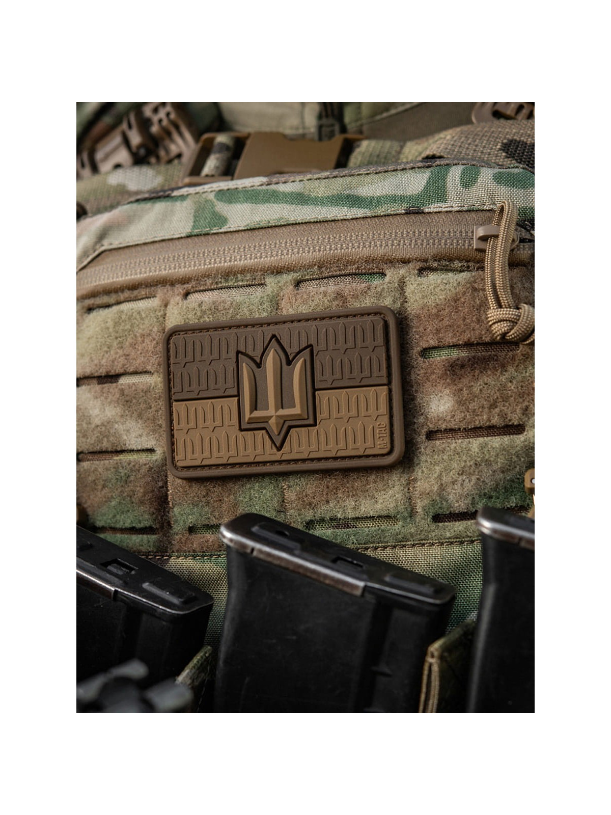 M-TAC Naszywka 3D flaga Ukrainy z trójzębem PVC Coyote