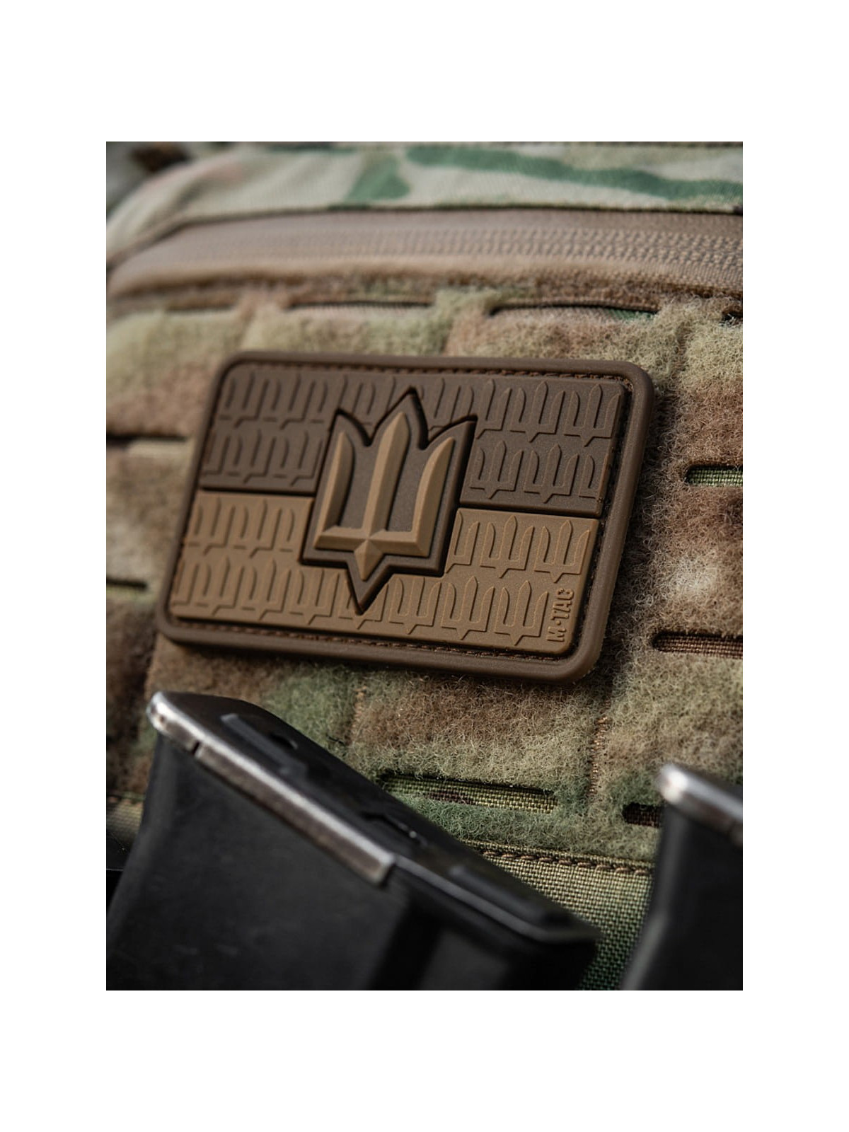 M-TAC Naszywka 3D flaga Ukrainy z trójzębem PVC Coyote