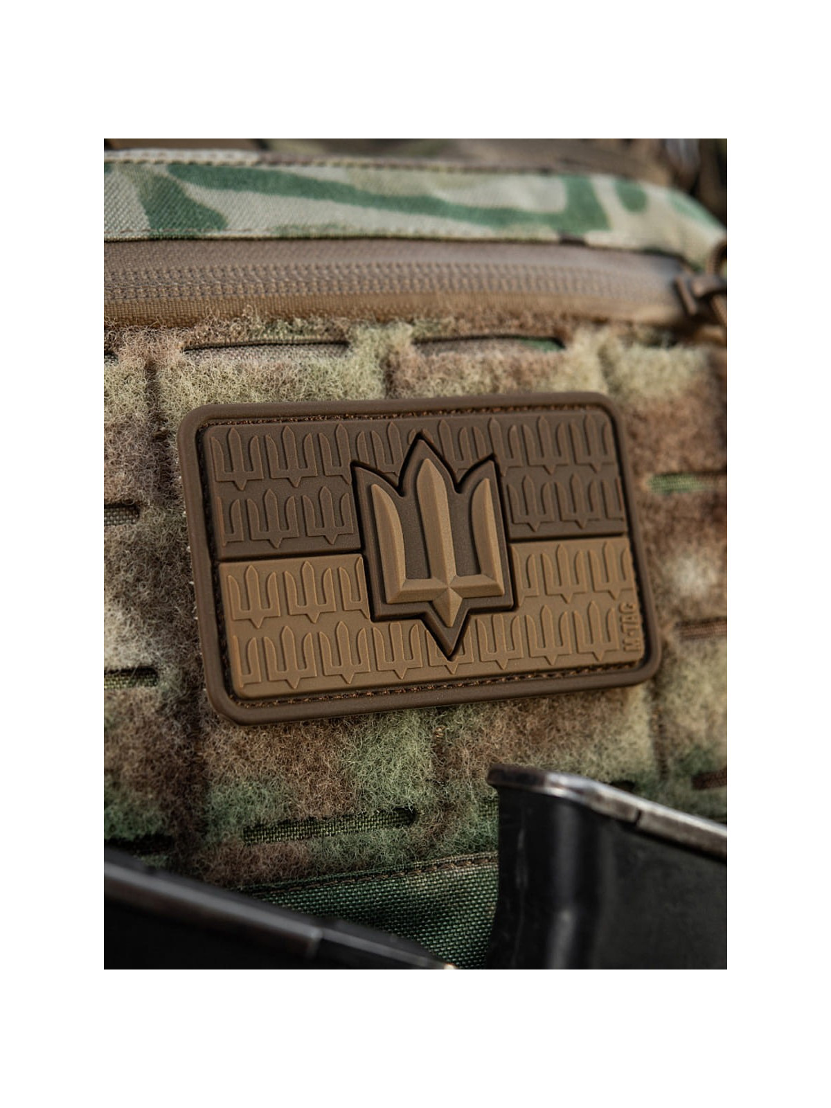 M-TAC Naszywka 3D flaga Ukrainy z trójzębem PVC Coyote