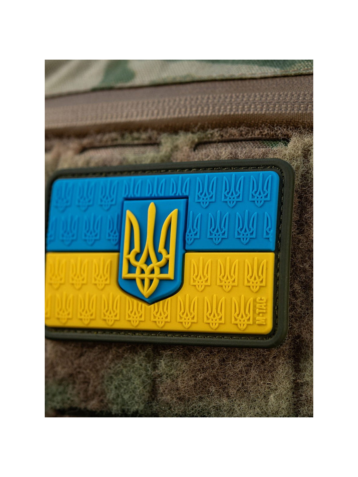 M-TAC Naszywka 3D flaga Ukrainy z herbem PVC Rzep