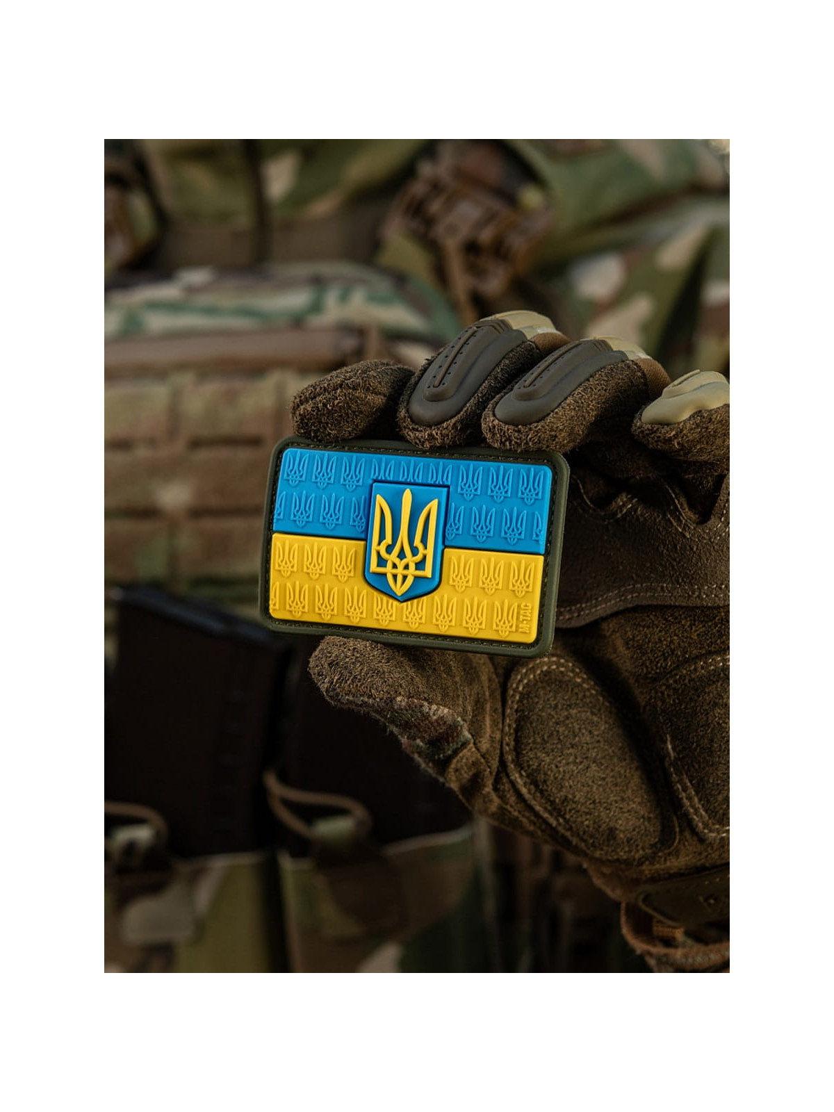M-TAC Naszywka 3D flaga Ukrainy z herbem PVC Rzep