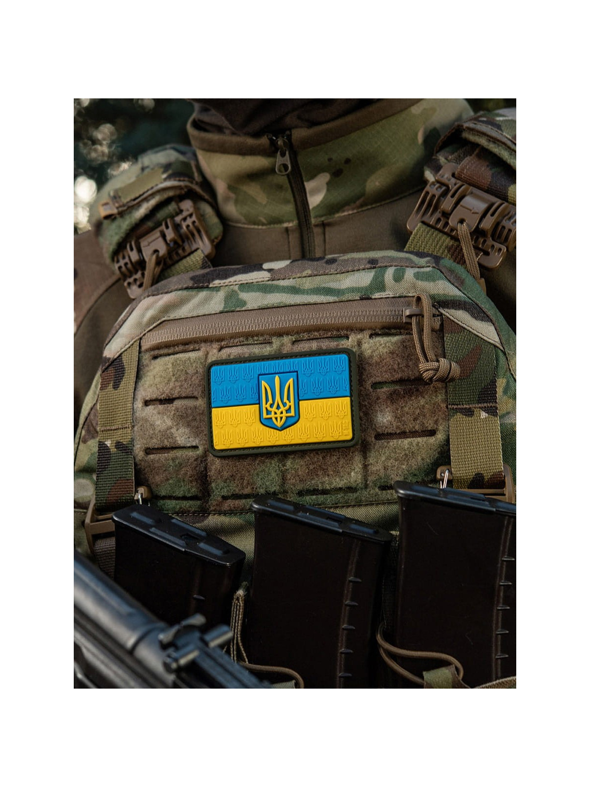M-TAC Naszywka 3D flaga Ukrainy z herbem PVC Rzep