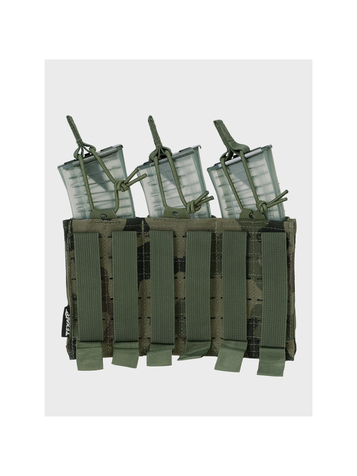 TEXAR Potrójna Ładownica na Magazynki Typu Open MAG 3 Molle PL Camo WZ.93 