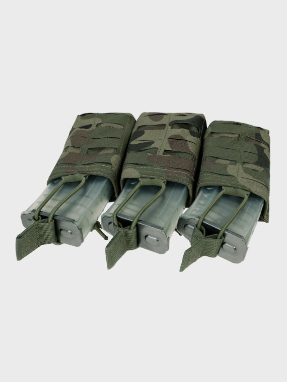 TEXAR Potrójna Ładownica na Magazynki Typu Open MAG 3 Molle PL Camo WZ.93 