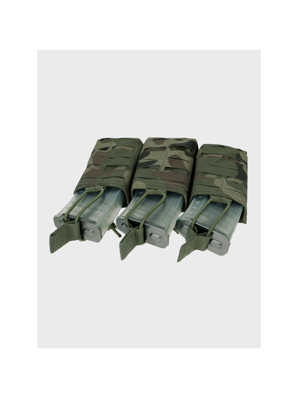 TEXAR Potrójna Ładownica na Magazynki Typu Open MAG 3 Molle PL Camo WZ.93 
