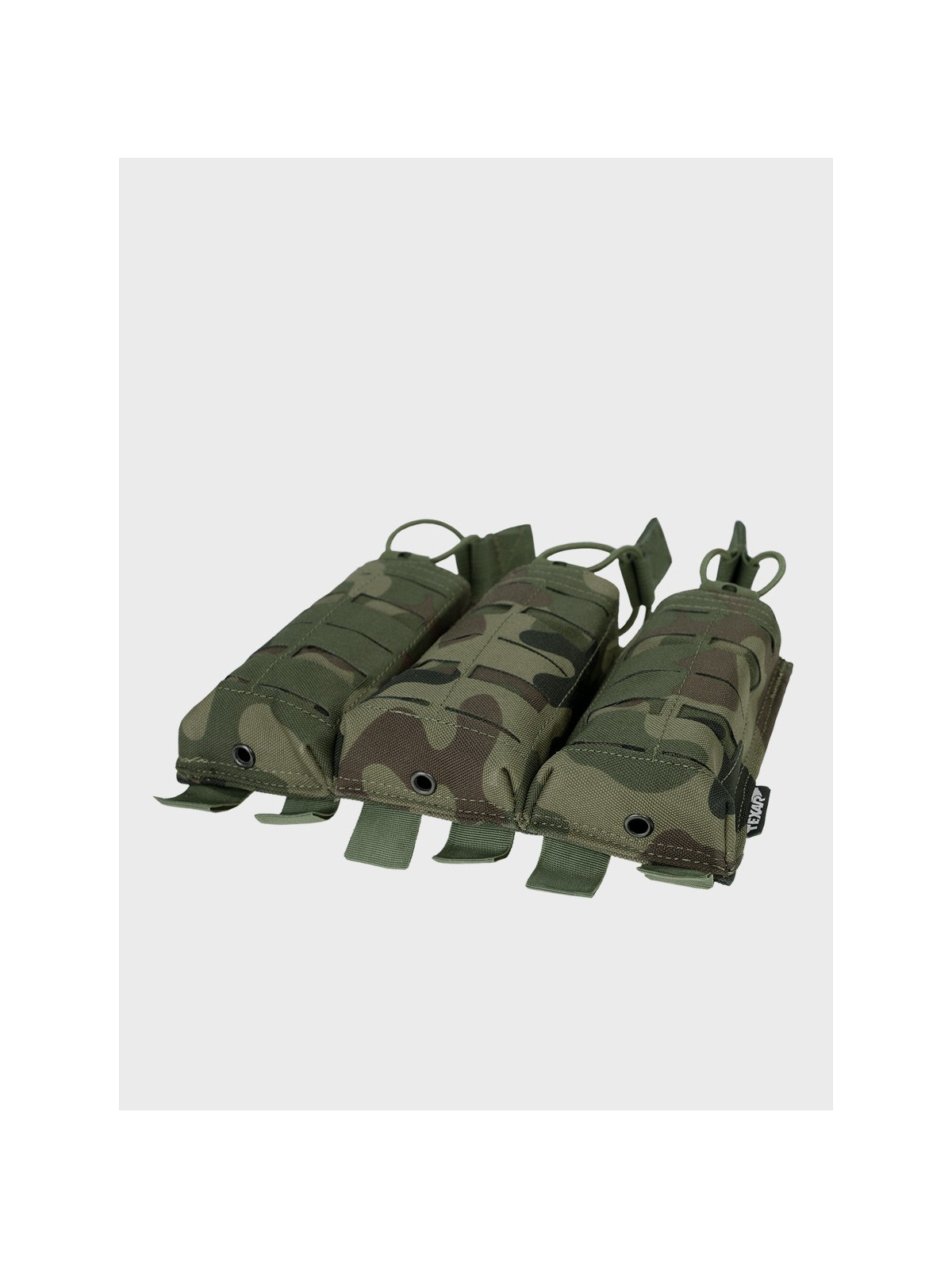 TEXAR Potrójna Ładownica na Magazynki Typu Open MAG 3 Molle PL Camo WZ.93 