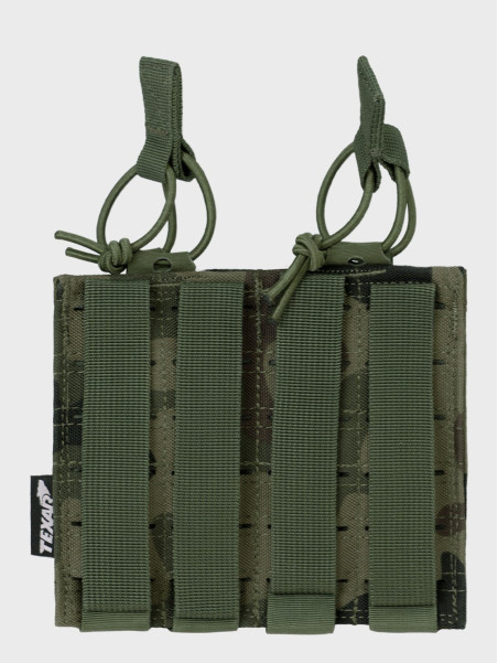 TEXAR Podwójna Ładownica na Magazynki Typu Open MAG 2 Molle PL Camo WZ.93