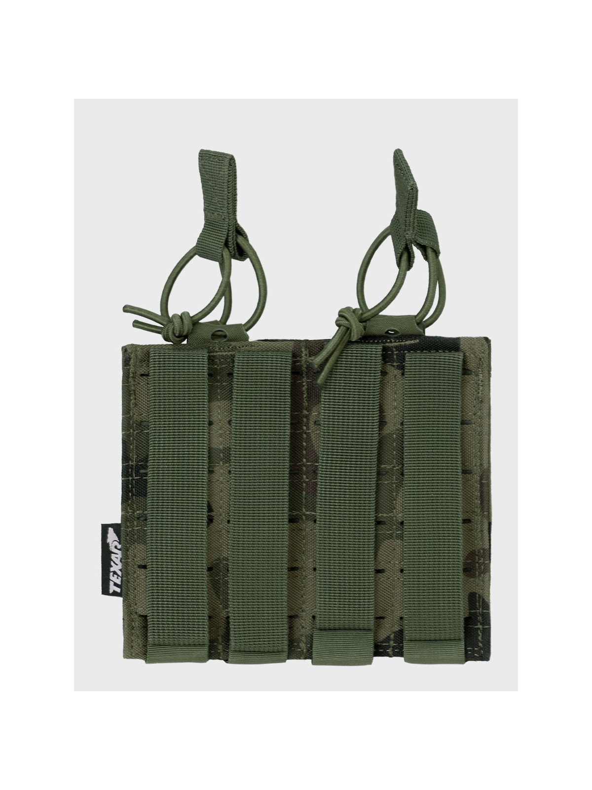 TEXAR Podwójna Ładownica na Magazynki Typu Open MAG 2 Molle PL Camo WZ.93