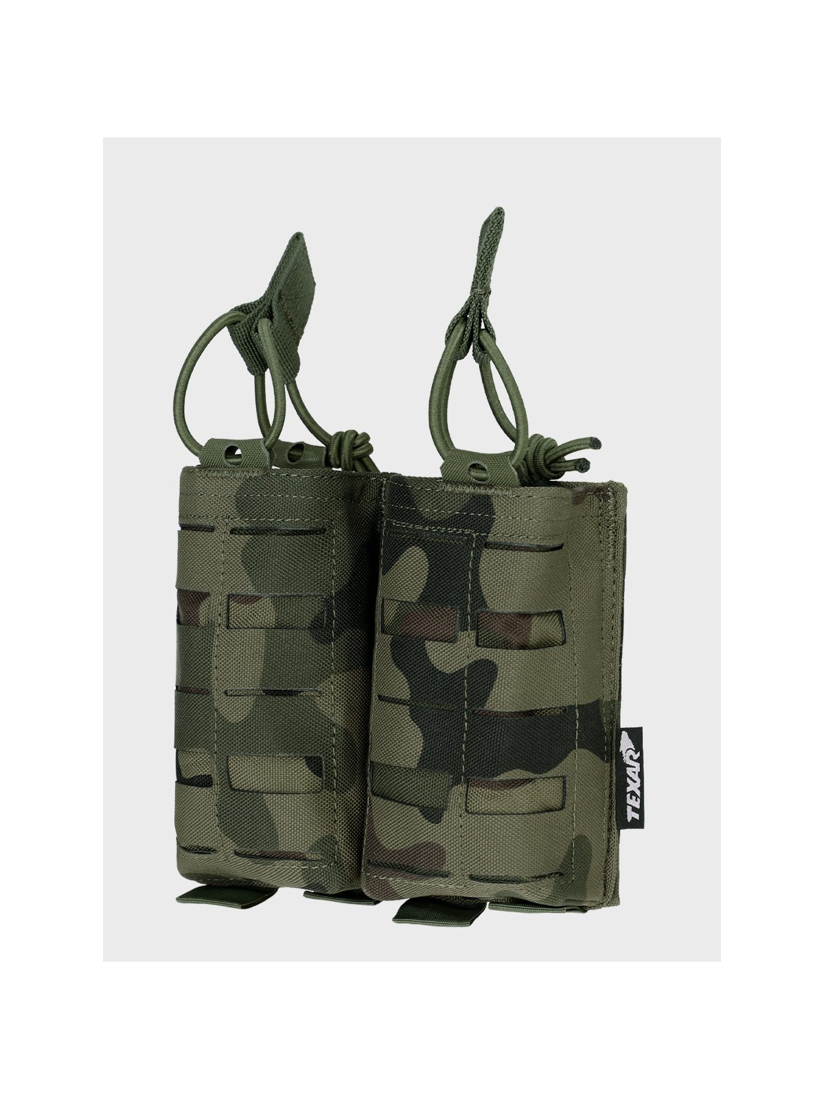 TEXAR Podwójna Ładownica na Magazynki Typu Open MAG 2 Molle PL Camo WZ.93