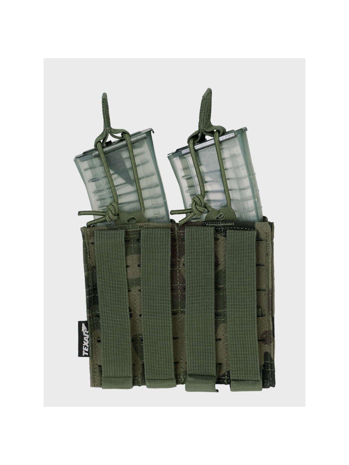 TEXAR Podwójna Ładownica na Magazynki Typu Open MAG 2 Molle PL Camo WZ.93