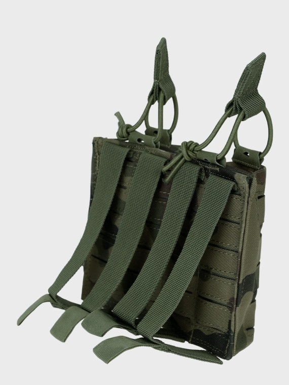 TEXAR Podwójna Ładownica na Magazynki Typu Open MAG 2 Molle PL Camo WZ.93