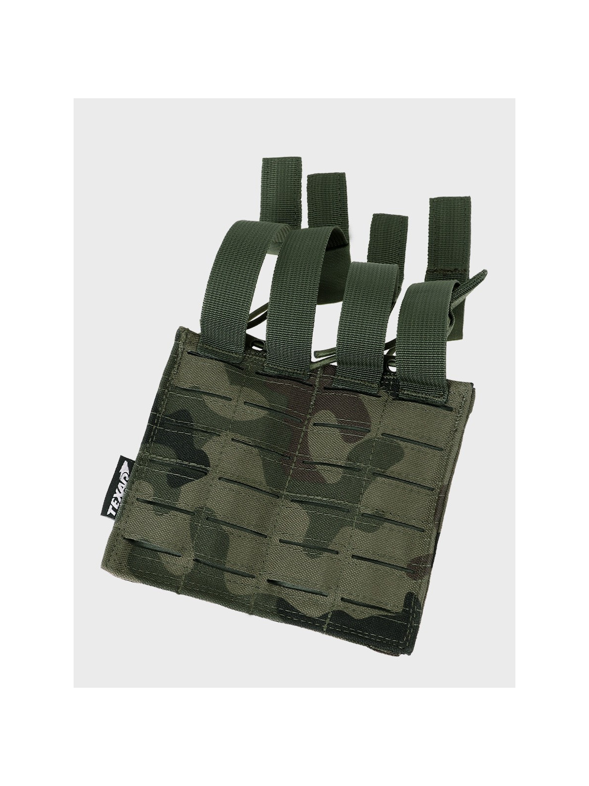 TEXAR Podwójna Ładownica na Magazynki Typu Open MAG 2 Molle PL Camo WZ.93