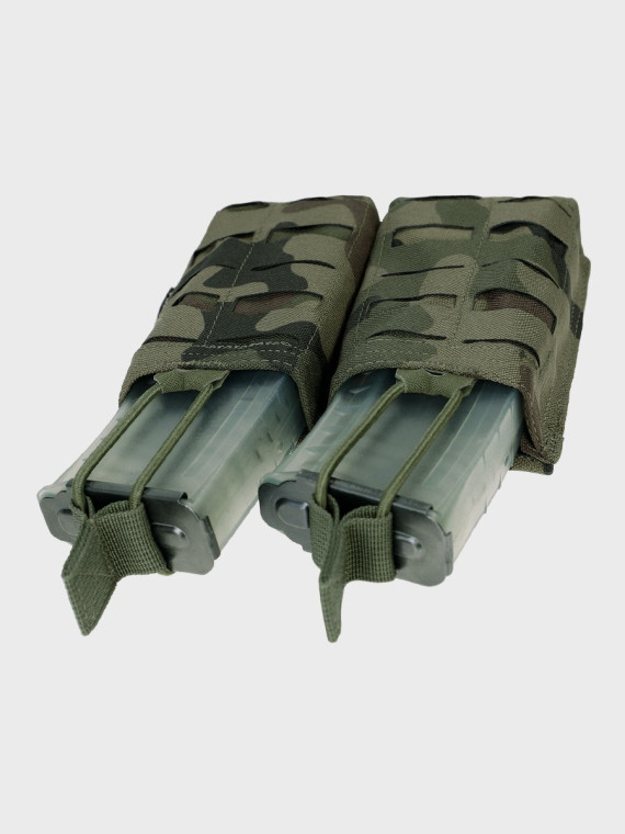 TEXAR Podwójna Ładownica na Magazynki Typu Open MAG 2 Molle PL Camo WZ.93