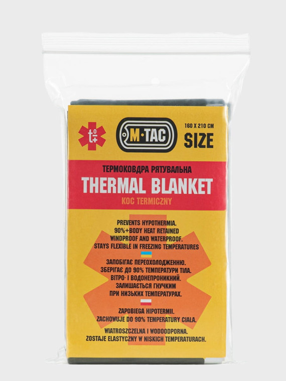 M-TAC Koc termiczny folia  życia Thermal Blanket oliwkowy