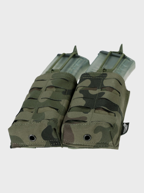 TEXAR Podwójna Ładownica na Magazynki Typu Open MAG 2 Molle PL Camo WZ.93