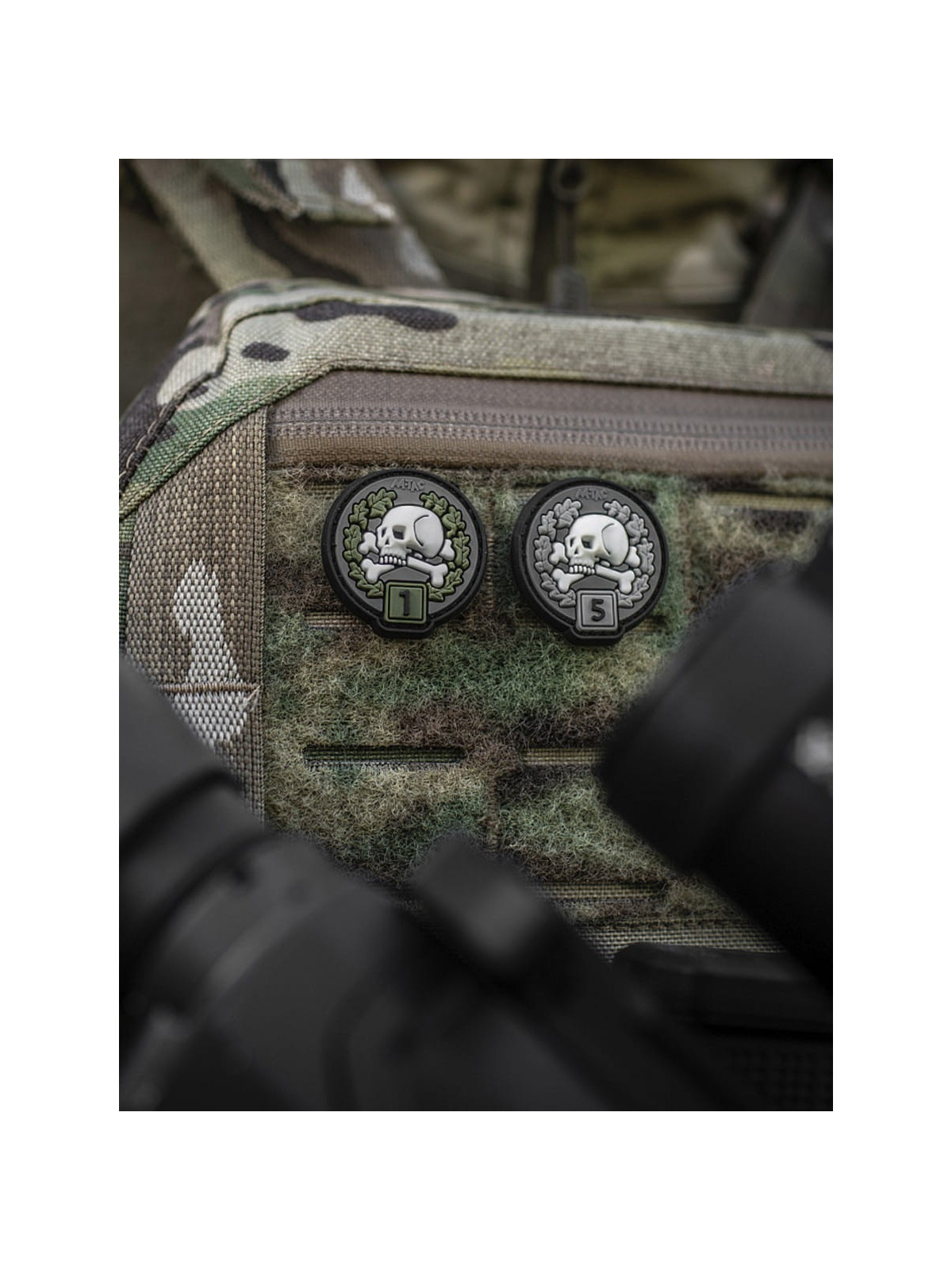 M-TAC Naszywka Frag 1 PVC Czarno-oliwkowa
