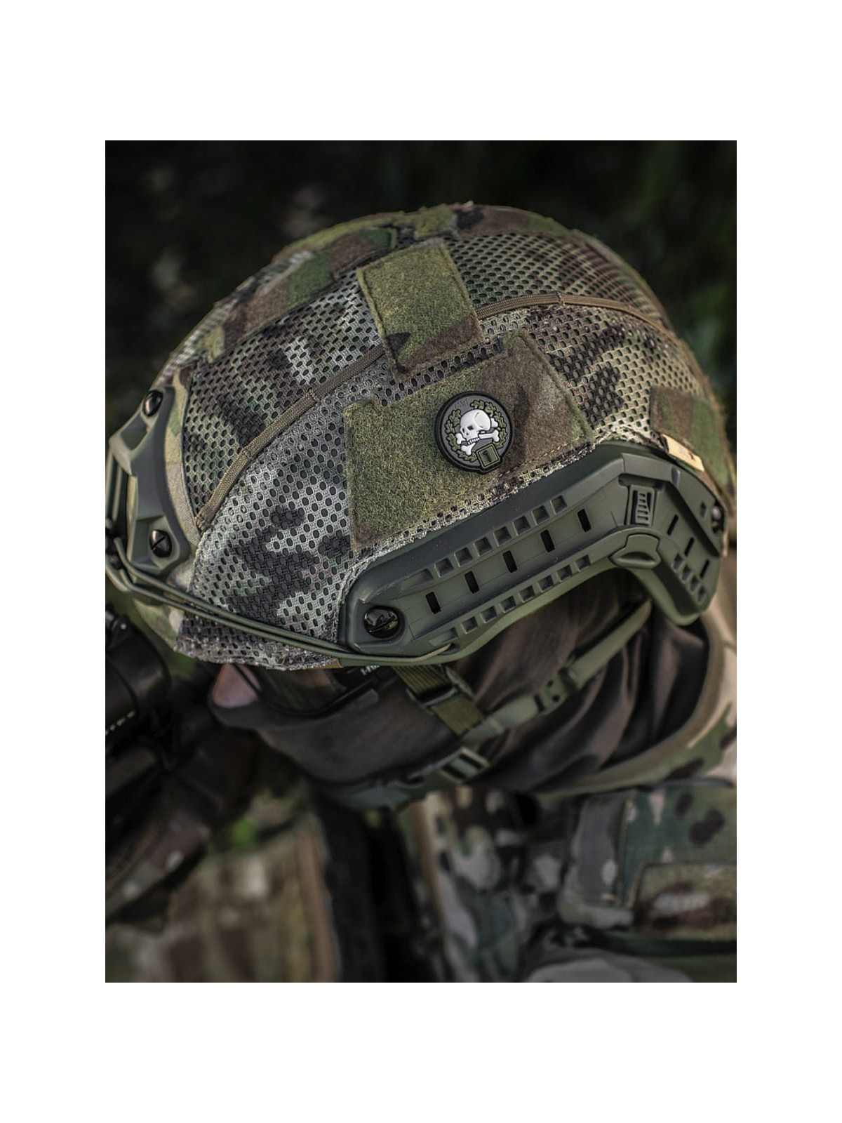 M-TAC Naszywka Frag 1 PVC Czarno-oliwkowa