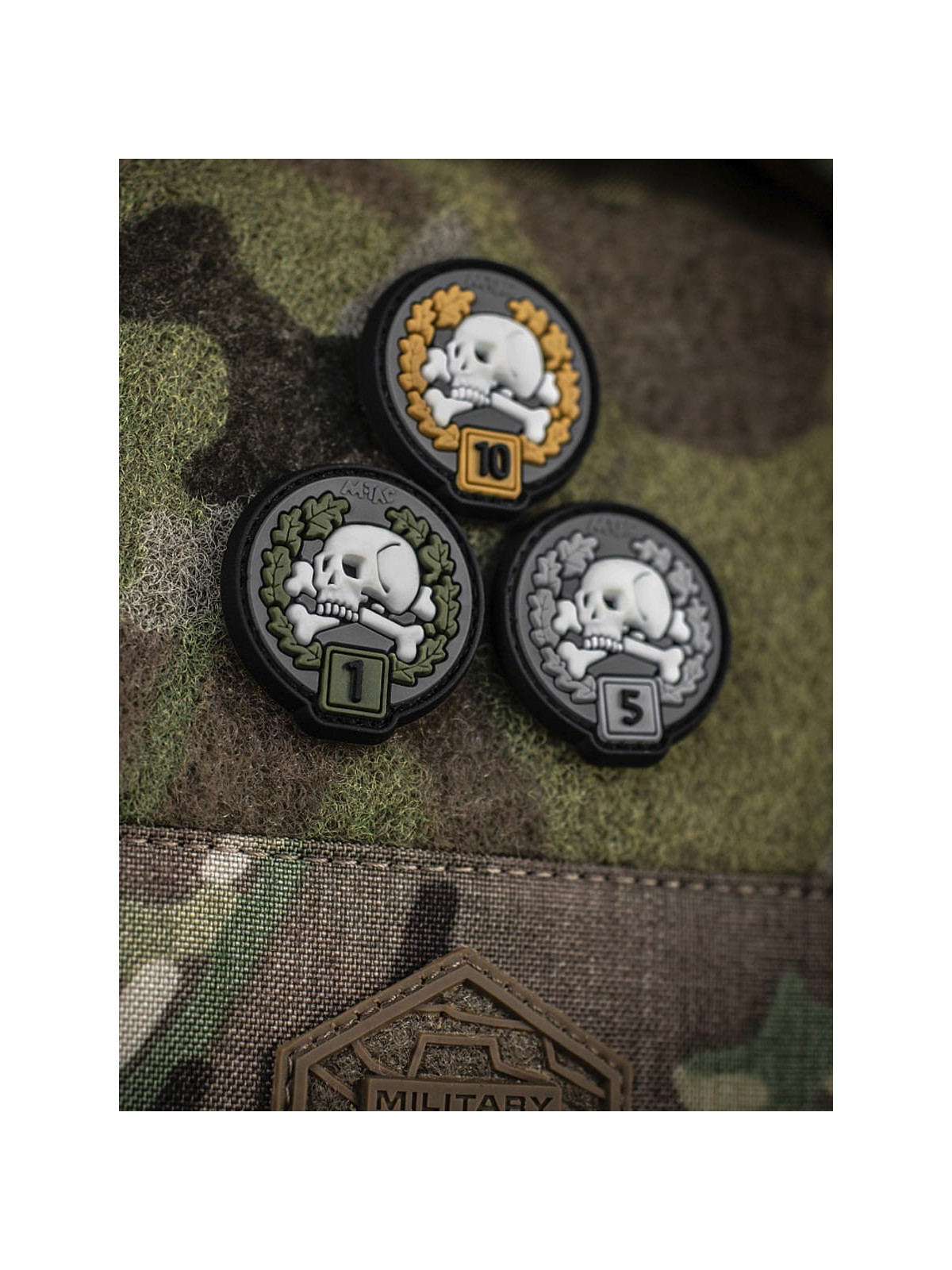 M-TAC Naszywka Frag 1 PVC Czarno-oliwkowa