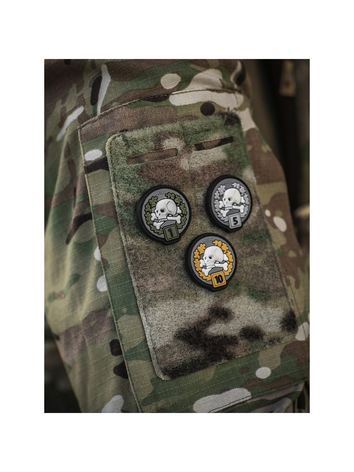 M-TAC Naszywka Frag 1 PVC Czarno-oliwkowa