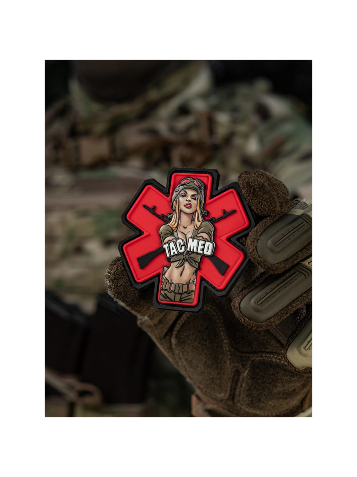 M-TAC NASZYWKA 3D TACMED PVC OLIWKOWA