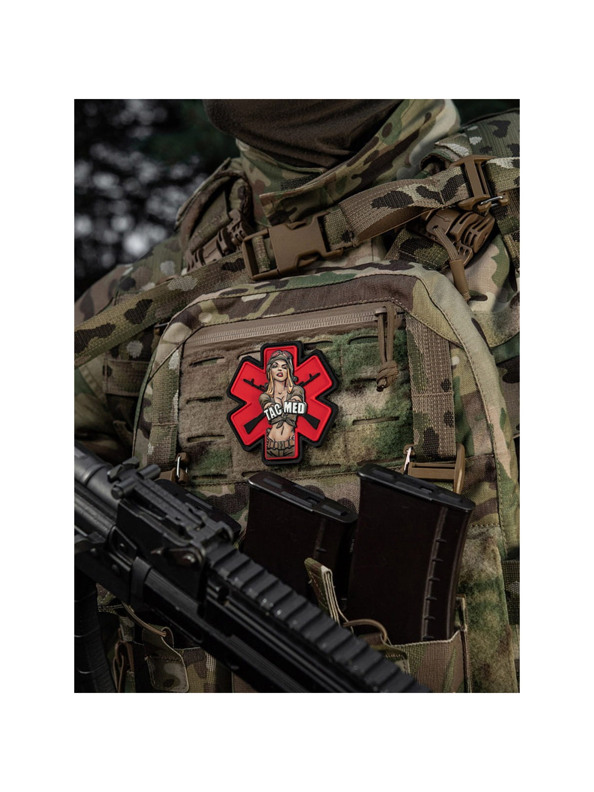 M-TAC NASZYWKA 3D TACMED PVC OLIWKOWA