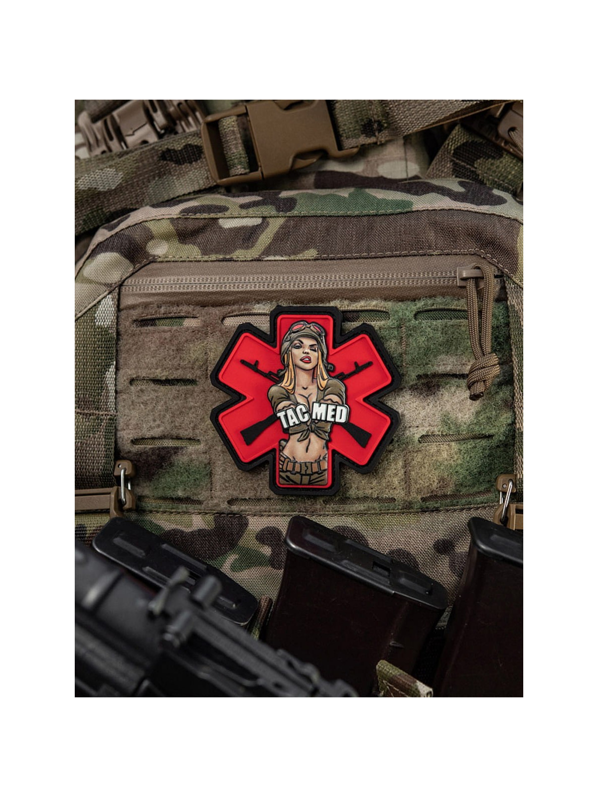 M-TAC NASZYWKA 3D TACMED PVC OLIWKOWA
