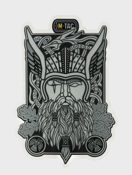 M-TAC NAKLEJKA ODBLASKOWA ODIN CZARNA