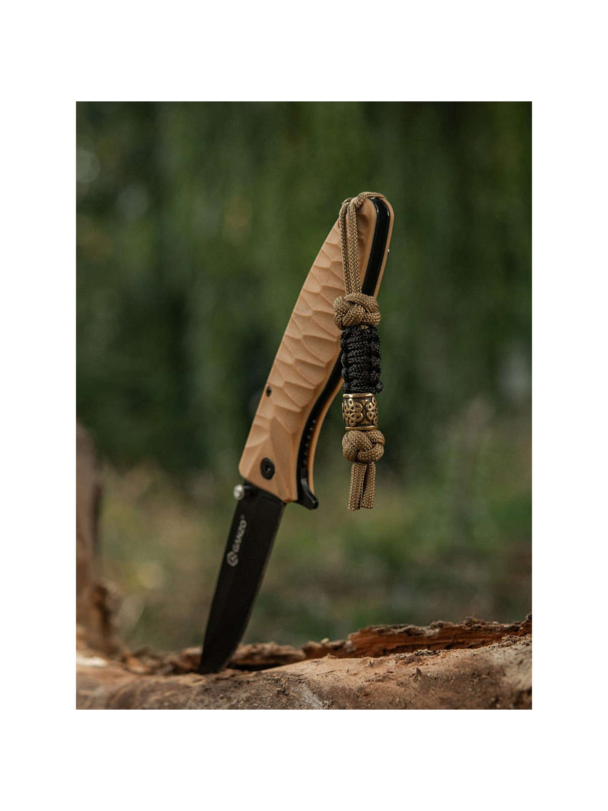 M-TAC Brelok Paracord Zawieszka Scandinavian SM Chiński Węzeł Oliwkowy