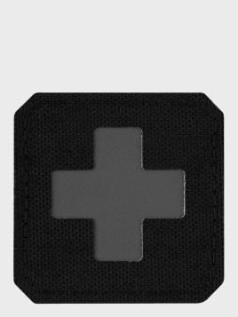 M-TAC Naszywka Medic Cross Laser Cut Czarno-szara