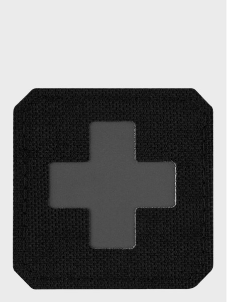 M-TAC Naszywka Medic Cross Laser Cut Czarno-szara