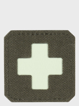 M-TAC Naszywka Medic Cross Laser Cut Oliwkowa Fluorescencyjna