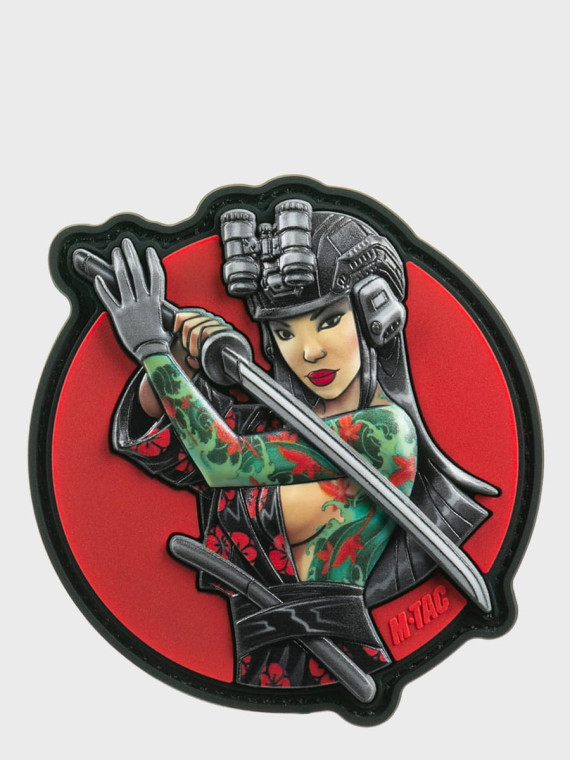 M-TAC Naszywka 3D Tactical Girl No.3 Yakuza Turkusowa PVC