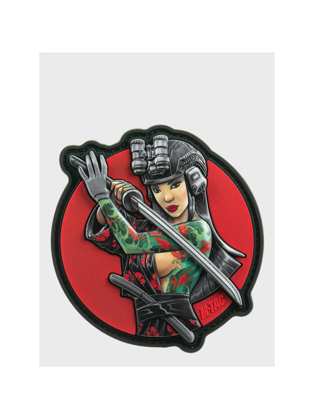 M-TAC Naszywka 3D Tactical Girl No.3 Yakuza Turkusowa PVC