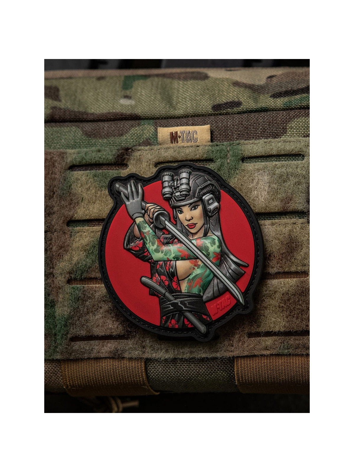 M-TAC Naszywka 3D Tactical Girl No.3 Yakuza Turkusowa PVC