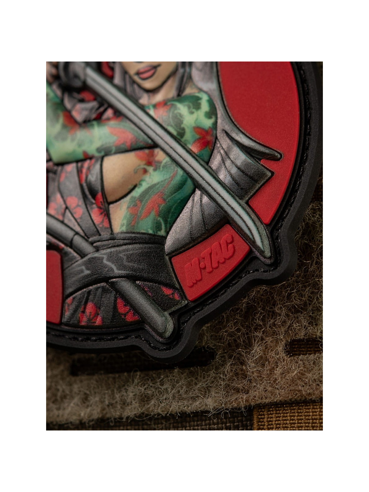 M-TAC Naszywka 3D Tactical Girl No.3 Yakuza Turkusowa PVC