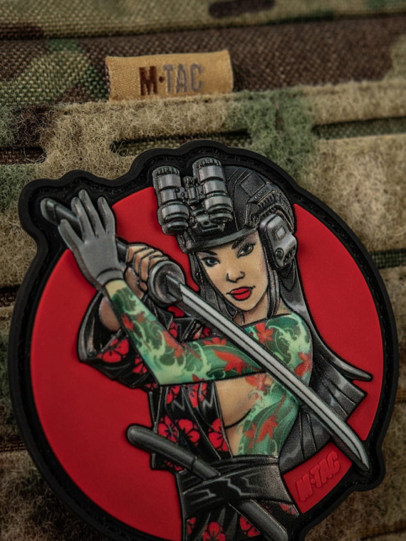 M-TAC Naszywka 3D Tactical Girl No.3 Yakuza Turkusowa PVC